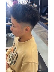 短髪ツイストパーマ