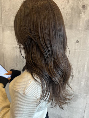 ココアブラウン／ゆるふわミディアム