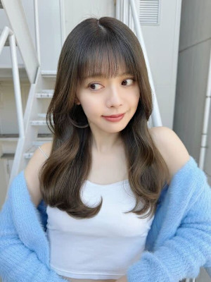 髪質改善暗めカーキベージュロング美髪*パシフィーク天神