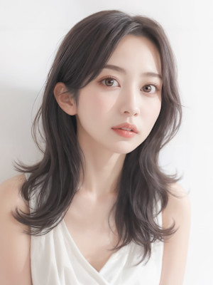 ダークグレージュ×韓国風くびれ外ハネ【髪質改善　大阪　梅田】