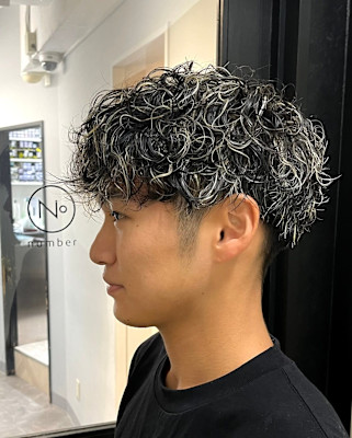 《N° blao 名古屋栄》ホワイトメッシュパーマ