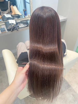 髪質改善ツヤツヤ大人可愛いピンクブ