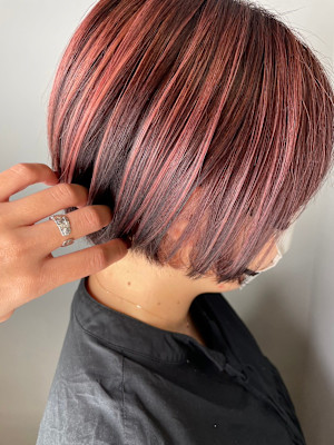 逆インナーチェリーレッドアンブレラ