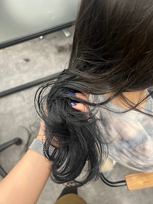 色落ち綺麗に◎ネイビーグラデーショ