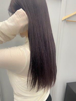 しっとりサラサラ艶髪ストレートラベンダー