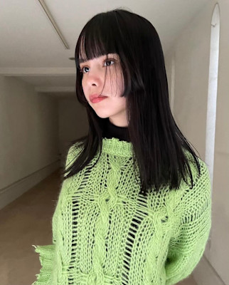 髪質改善酸性ストレート顔周りレイヤー韓国ブルーブラック中目黒