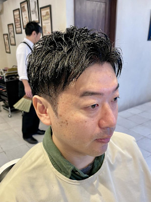 【40代 男性】ロンドンツーブロショート（大宮/バーバー）