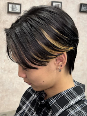 インナー　センターパート