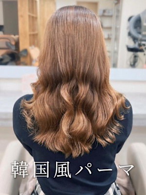 コテ巻き風パーマ/韓国風パーマ/デジタルパーマ