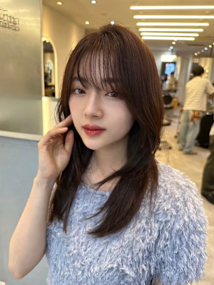 髪質改善黒髪レイヤーミディ美髪*Zina京都駅前