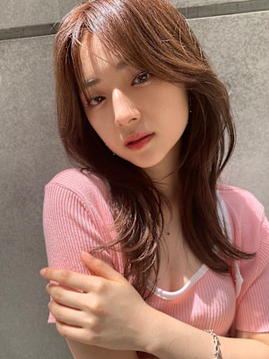 髪質改善顔回りレイヤーウェットセミディ*Zina京都駅前