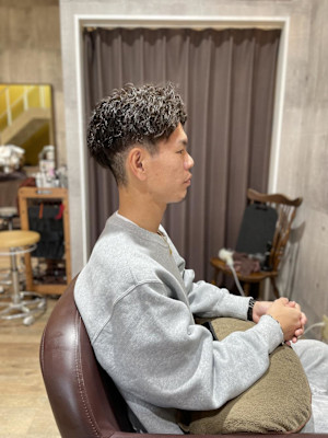 ツーブロックハードパーマ