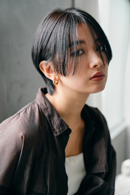 髪質改善黒髪ハンサムショート美髪*Zina南草津