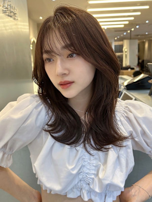 髪質改善秋色黒髪マロンブラウン美髪*Zina南草津