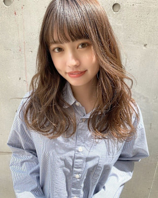 髪質改善顔回りレイヤーゆるふわヘア*Zina高田馬場