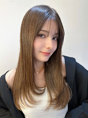 髪質改善ことりベージュストレート美髪*Zina横浜