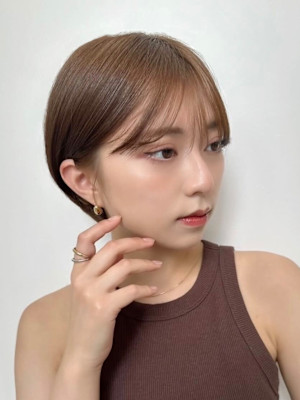 髪質改善前髪あり大人ショート美髪*Zina本八幡