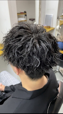 波巻きツイストパーマ