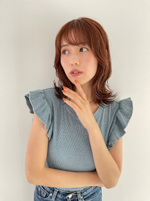 【BUZZbee】くびれミディアム×オレンジブラウン