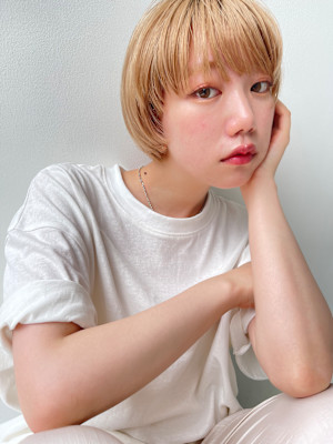 【BUZZbee】マッシュショート×ハニーブロンド