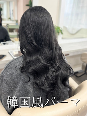 コテ巻き風パーマ/韓国風パーマ/デジタルパーマ/パーマ
