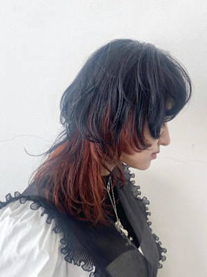 くびレイヤーボブルフネビージュ小顔ワンレンこなれミディ