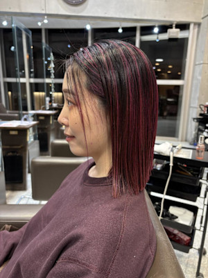 ピンクハイライトミディ