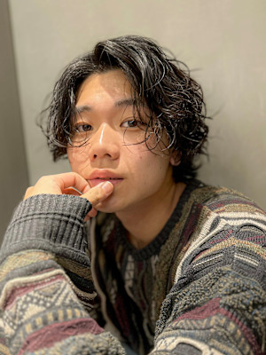 【吉田智哉】韓国ウルフ、ツイストスパイラルパーマ