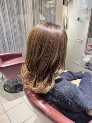 地毛残しグラデーション