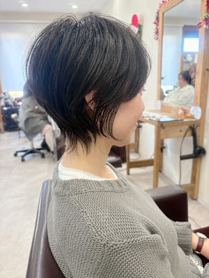 大人ショート/大人かわいい/グレージュ/20代30代40代