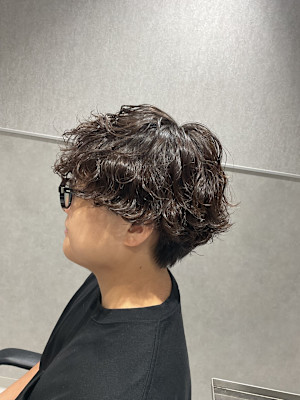 【波巻きスパイラルパーマ】ブリーチパーマ/メンズカット/池袋