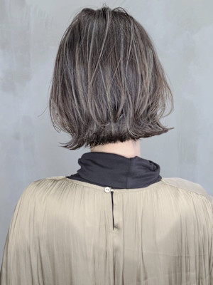 【SOURCE】外はねハイライトボブ