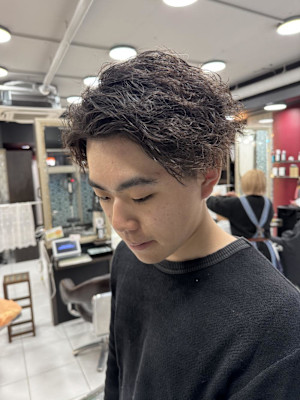 メンズパーマツイストスパイラル【錦糸町北口】