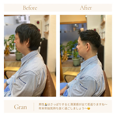 お客様髪質改善データ1547（メンズショート）