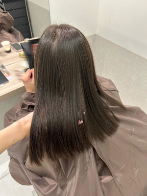 シアグレージュ/アッシュグレージュ/透明感カラー