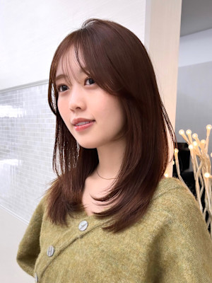 顔まわりカット/前髪/似合わせカット/レイヤーカット/銀座