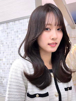 顔まわりカット/前髪/似合わせカット/レイヤーカット/銀座