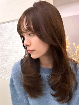 顔まわりカット/前髪/似合わせカット/レイヤーカット/銀座