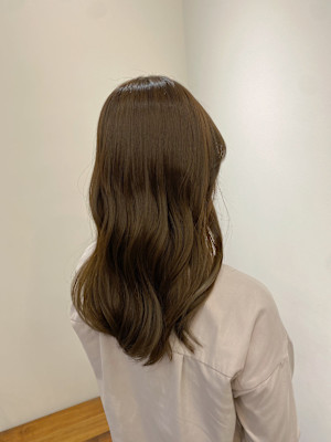 池袋/カラー/髪質改善/オリーブベージュ/オリーブカラー