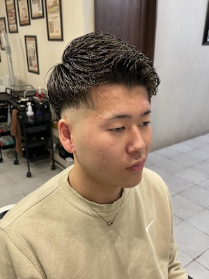 【20代 男性】ロンドンアイロンツーブロ（大宮/バーバー）