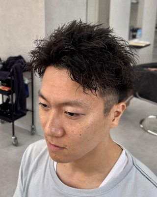 短髪でも出来るツイストスパイラルパーマ