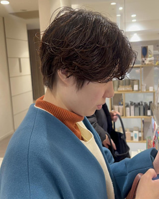 冬ショートパーマ
