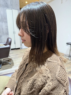 毛先が可愛いグラデーションカラー