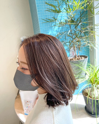 シアーブラウンの軽やか大人ボブ♪
