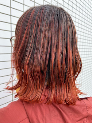 《cropes辻堂 阿部》シャドールーツで新色オレンジカラー