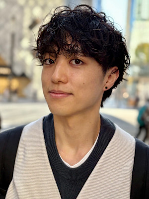 大人マッシュパーマ