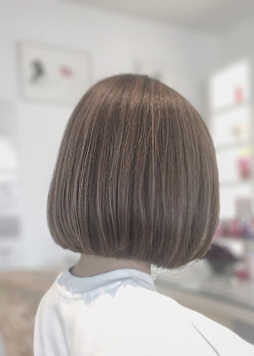 大人可愛い丸みボブ/ハイライト/ボブ