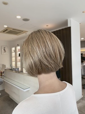 ミルクティーベージュ/ブロンドカラー/ダブルカラー