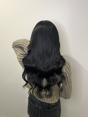 黒髪ロング！