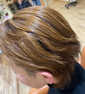 【hair salon Wish】白髪ぼかしハイライトカラー